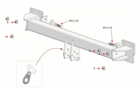 Оригинальный фаркоп WESTFALIA 313640600001 для Mercedes A-Class w177 2018-, Mercedes B-Class w247 2019-, Mercedes GLA-Class H247 2020-, Mercedes CLA C118 2018-, Mercedes CLA Shooting Brake X118 2019-. Быстросъемное вертикальное крепление шара на ключе. от магазина ФаркопРос